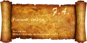 Fucsek Anita névjegykártya